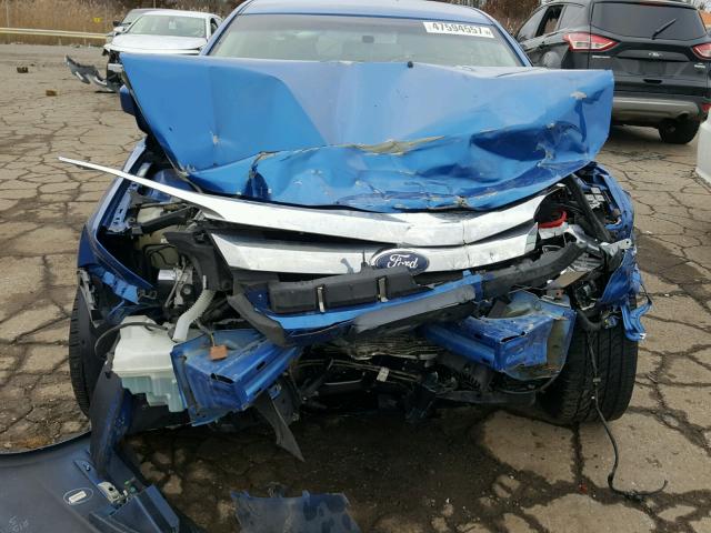 3FAHP0HA4BR322855 - 2011 FORD FUSION SE BLUE photo 7