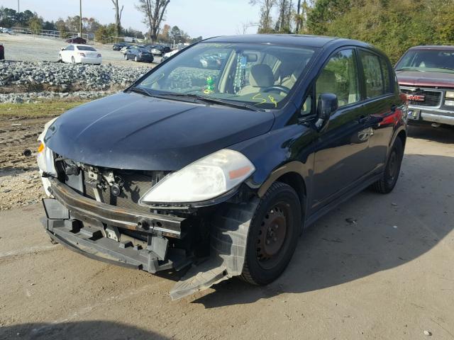 3N1BC13E47L453745 - 2007 NISSAN VERSA S BLACK photo 2