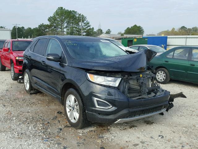 2FMTK3J92FBB11366 - 2015 FORD EDGE SEL BLACK photo 1