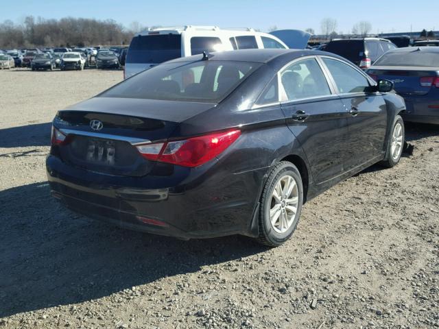 5NPEB4AC2BH129699 - 2011 HYUNDAI SONATA GLS BLACK photo 4