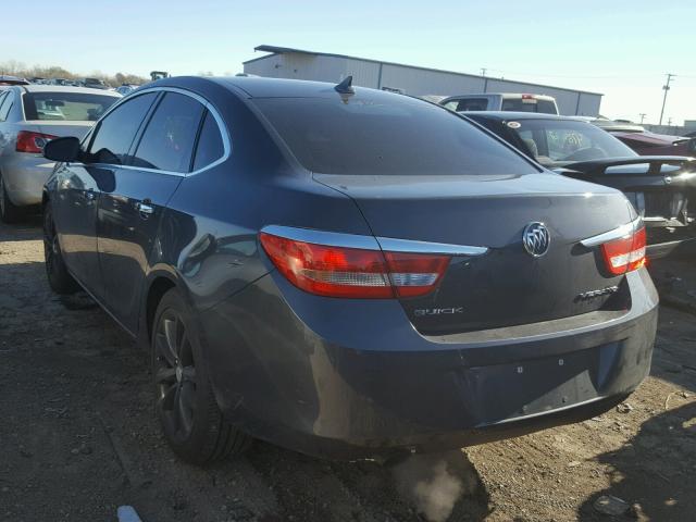 1G4PP5SKXD4150021 - 2013 BUICK VERANO GRAY photo 3