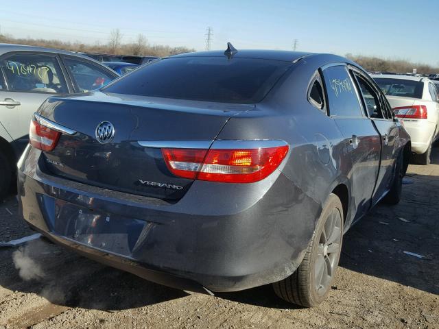 1G4PP5SKXD4150021 - 2013 BUICK VERANO GRAY photo 4