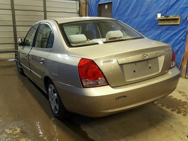 KMHDN46D36U371462 - 2006 HYUNDAI ELANTRA GL TAN photo 3