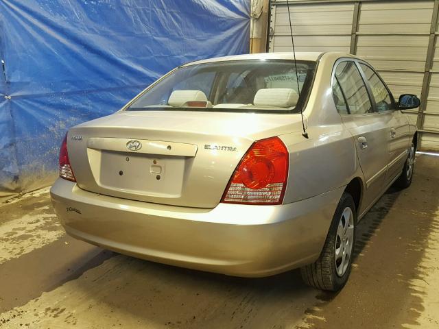 KMHDN46D36U371462 - 2006 HYUNDAI ELANTRA GL TAN photo 4