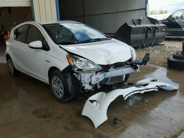 JTDKDTB33G1116450 - 2016 TOYOTA PRIUS C WHITE photo 1