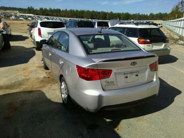 KNAFU4A23C5605706 - 2012 KIA FORTE EX SILVER photo 3