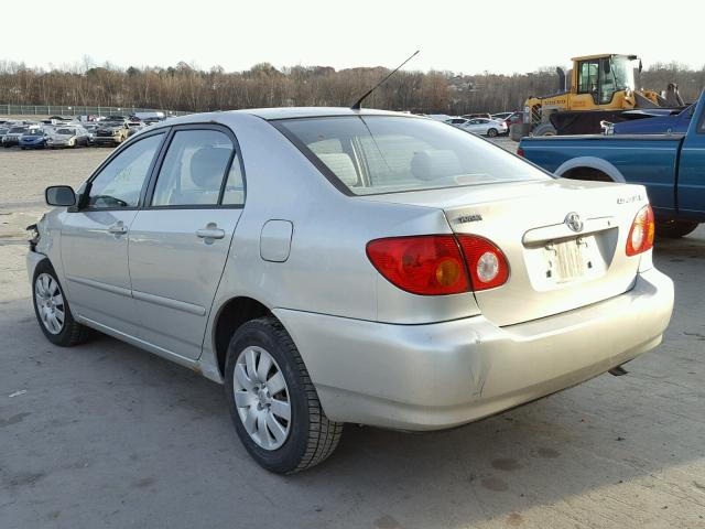 JTDBR32E930043989 - 2003 TOYOTA COROLLA CE SILVER photo 3