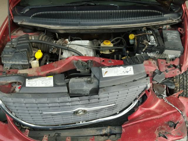 2C8GP64L33R276456 - 2003 CHRYSLER TOWN & COU MAROON photo 7