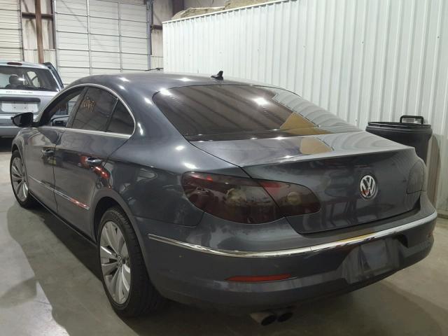 WVWML7ANXAE522828 - 2010 VOLKSWAGEN CC SPORT GRAY photo 3