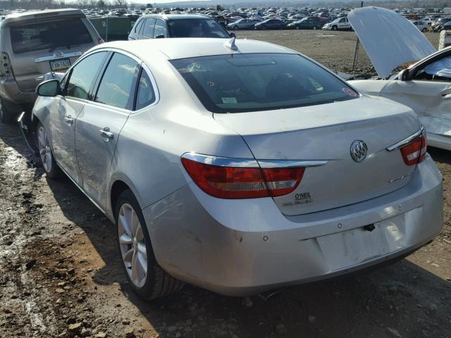 1G4PR5SK6E4169256 - 2014 BUICK VERANO CON SILVER photo 3