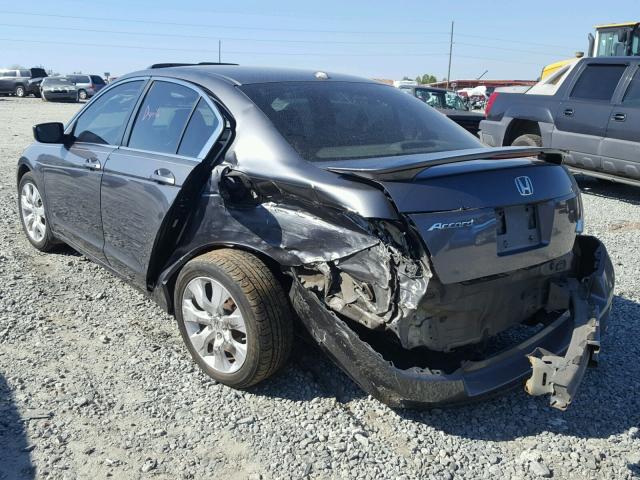 1HGCP26868A107031 - 2008 HONDA ACCORD EXL GRAY photo 3