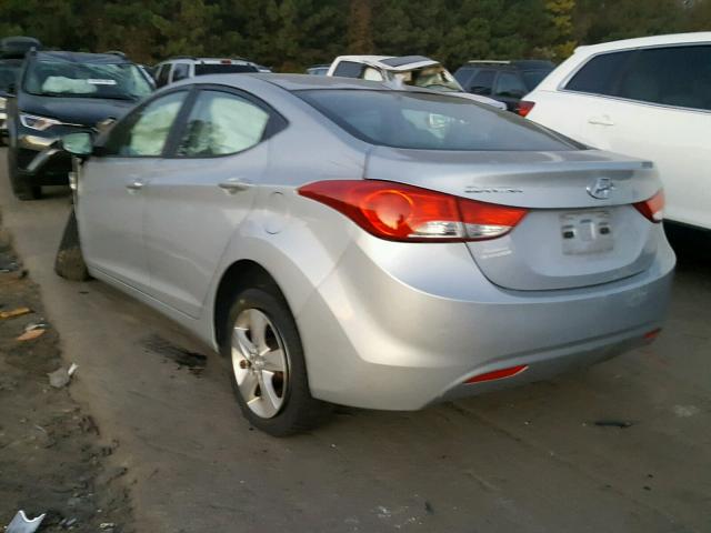 5NPDH4AE8CH070817 - 2012 HYUNDAI ELANTRA GL SILVER photo 3