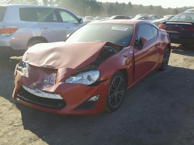 JF1ZNAA15D2724482 - 2013 TOYOTA SCION FR-S RED photo 2