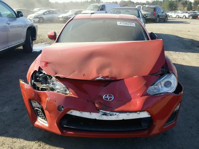 JF1ZNAA15D2724482 - 2013 TOYOTA SCION FR-S წითელი ფოტო 9