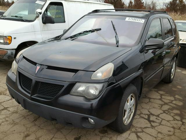 3G7DA03E12S562036 - 2002 PONTIAC AZTEK BLACK photo 2