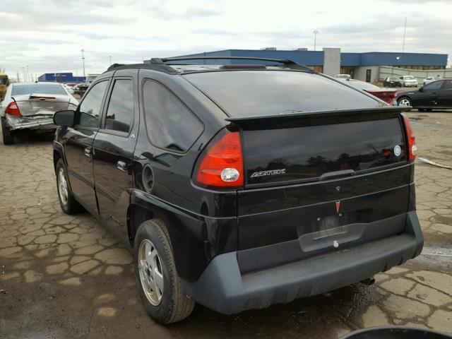 3G7DA03E12S562036 - 2002 PONTIAC AZTEK BLACK photo 3