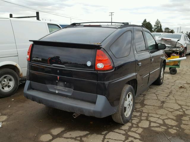 3G7DA03E12S562036 - 2002 PONTIAC AZTEK BLACK photo 4