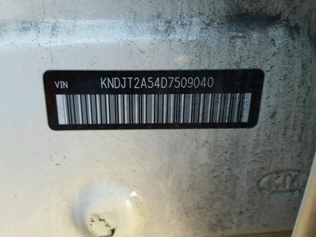 KNDJT2A54D7509040 - 2013 KIA SOUL CREAM photo 10