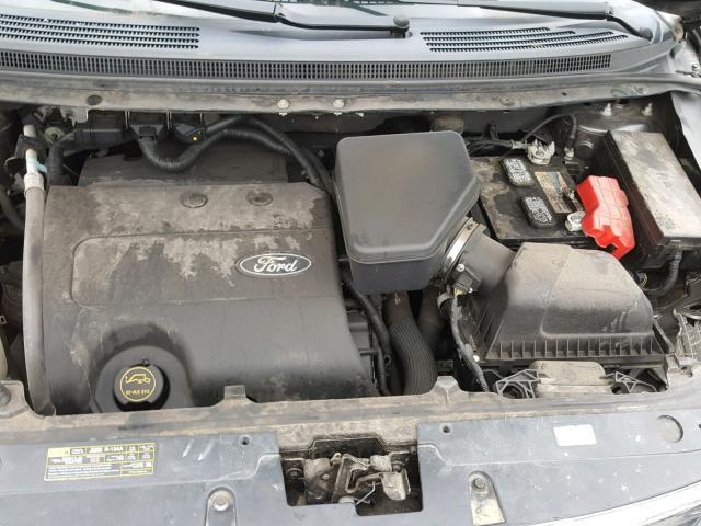 2FMDK3JC5EBA09719 - 2014 FORD EDGE SEL GRAY photo 7