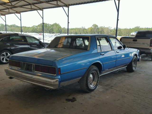 1G1BL54EXLA160509 - 1990 CHEVROLET CAPRICE BLUE photo 4