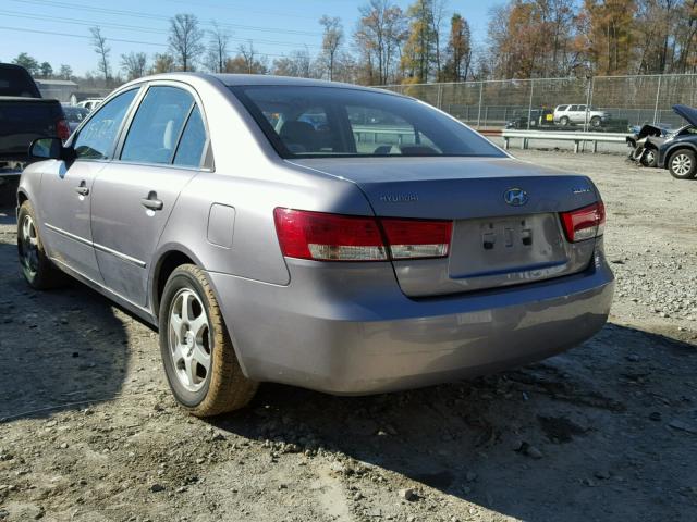 KMHEU46C66A077098 - 2006 HYUNDAI SONATA GLS GRAY photo 3