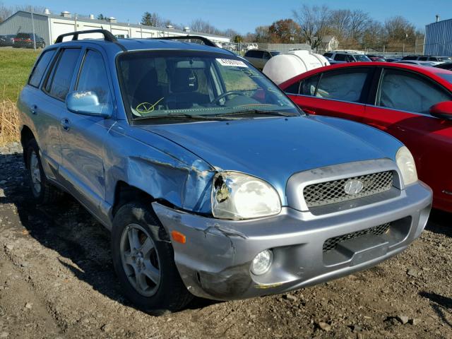 KM8SC73D24U740540 - 2004 HYUNDAI SANTA FE G BLUE photo 1