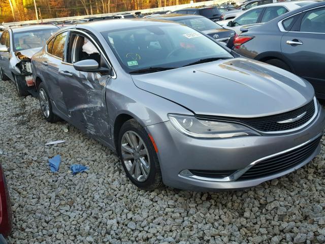 1C3CCCAB4FN675209 - 2015 CHRYSLER 200 LIMITE GRAY photo 1