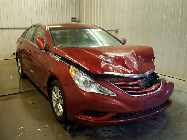 5NPEB4AC8DH743580 - 2013 HYUNDAI SONATA GLS RED photo 1