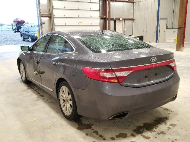 KMHFG4JG0DA231615 - 2013 HYUNDAI AZERA GRAY photo 3