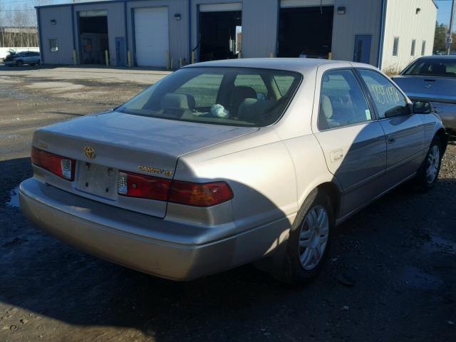 4T1BG22K81U015253 - 2001 TOYOTA CAMRY CE BEIGE photo 4