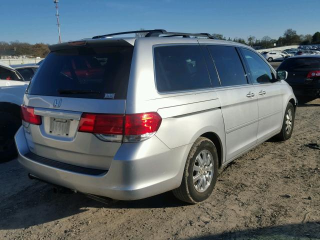 5FNRL3H74AB034348 - 2010 HONDA ODYSSEY EX SILVER photo 4