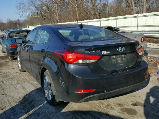 5NPDH4AE4GH790069 - 2016 HYUNDAI ELANTRA SE BLACK photo 3