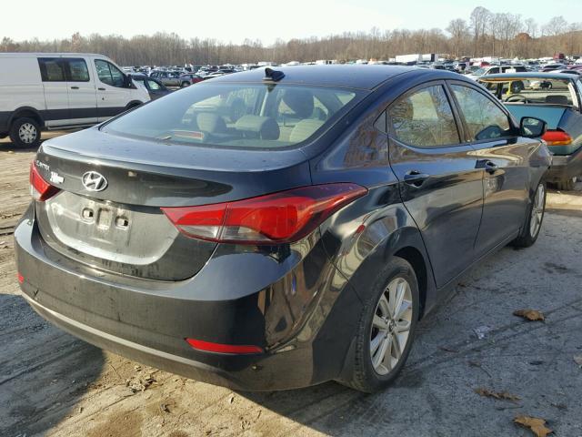 5NPDH4AE4GH790069 - 2016 HYUNDAI ELANTRA SE BLACK photo 4