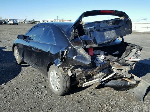 1HGEM21983L060390 - 2003 HONDA CIVIC EX 黑色 照片 3