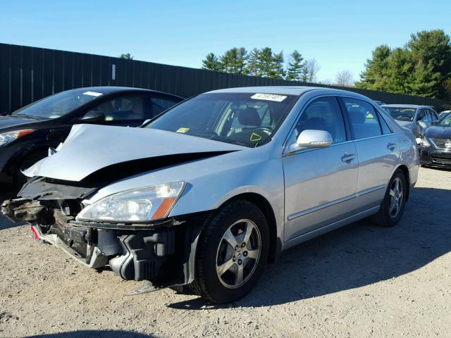 JHMCN36467C002532 - 2007 HONDA ACCORD HYB SILVER photo 2