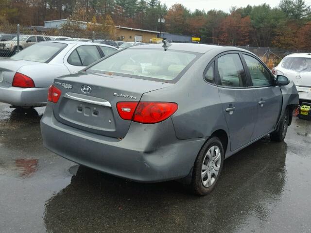 KMHDU4AD6AU026638 - 2010 HYUNDAI ELANTRA BL GRAY photo 4