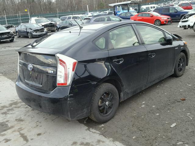 JTDKN3DU8D5704223 - 2013 TOYOTA PRIUS BLACK photo 4