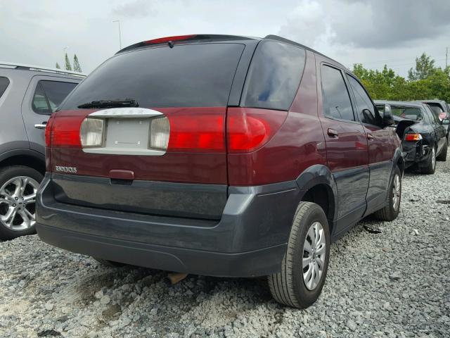 3G5DA03EX4S573838 - 2004 BUICK RENDEZVOUS BURGUNDY photo 4