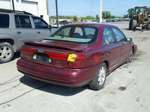 1FAFP66L3XK228167 - 1999 FORD CONTOUR SE RED photo 4