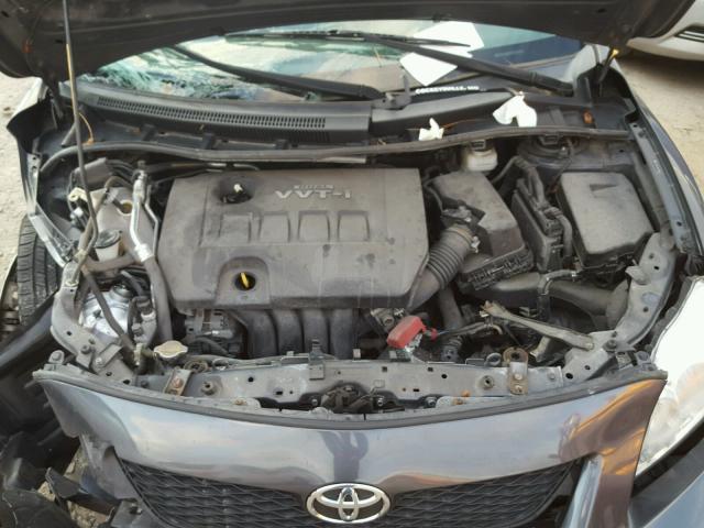 2T1BU4EE8AC288043 - 2010 TOYOTA COROLLA BA CHARCOAL photo 7