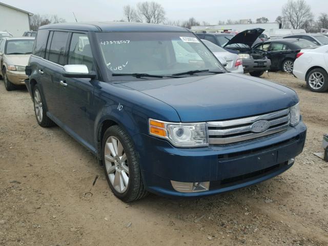 2FMHK6DC3BBD10046 - 2011 FORD FLEX LIMIT TEAL photo 1