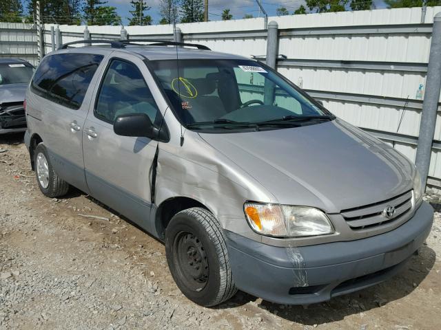 4T3ZF19C03U526914 - 2003 TOYOTA SIENNA CE GRAY photo 1