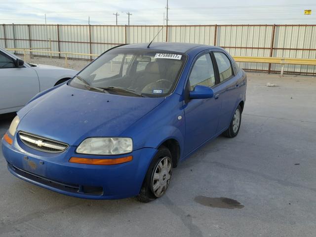 KL1TG52625B287741 - 2005 CHEVROLET AVEO LT BLUE photo 2