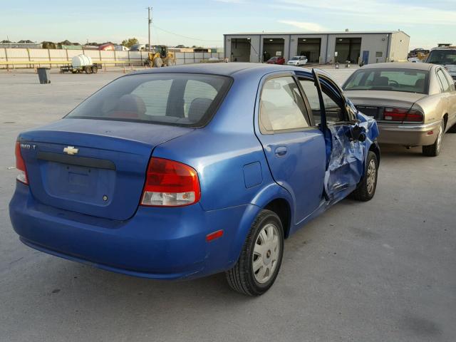 KL1TG52625B287741 - 2005 CHEVROLET AVEO LT BLUE photo 4