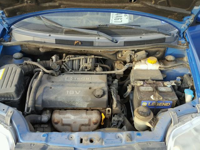 KL1TG52625B287741 - 2005 CHEVROLET AVEO LT BLUE photo 7