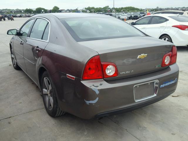 1G1ZC5EU7BF177502 - 2011 CHEVROLET MALIBU 1LT CHARCOAL photo 3