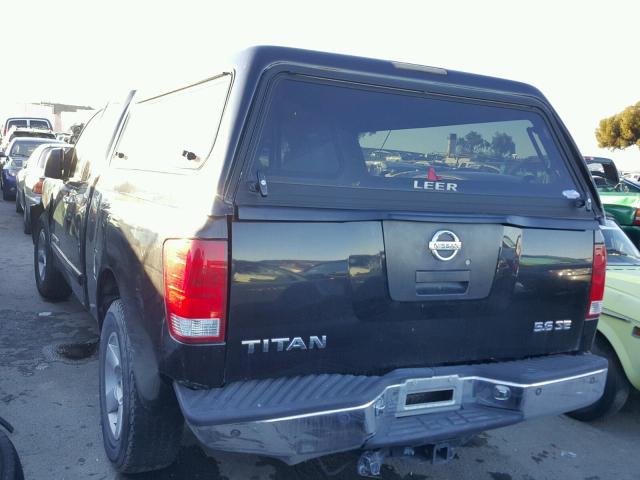 1N6AA06A06N528258 - 2006 NISSAN TITAN XE BLACK photo 3