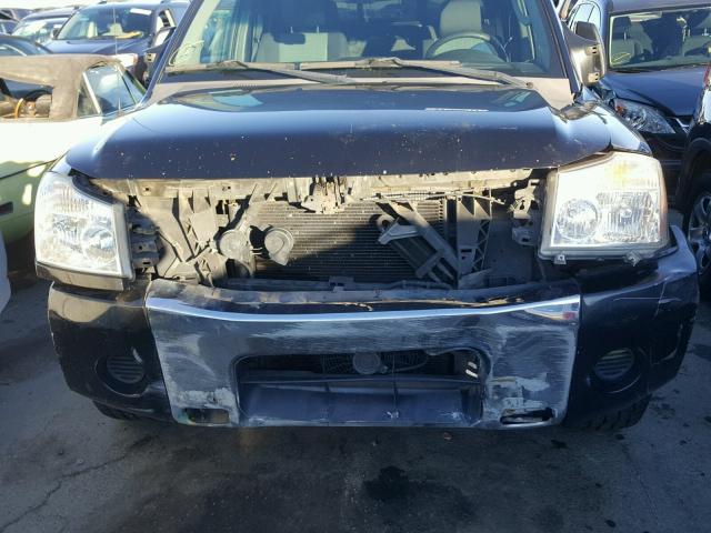 1N6AA06A06N528258 - 2006 NISSAN TITAN XE BLACK photo 9