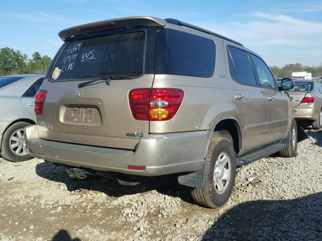 5TDZT34A94S224647 - 2004 TOYOTA SEQUOIA SR GOLD photo 4