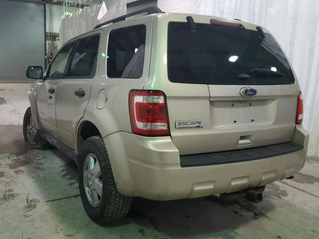 1FMCU9D73CKB88854 - 2012 FORD ESCAPE XLT TAN photo 3